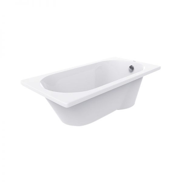 Bồn tắm xây bệ âm tường Bravat B25705W tiết kiệm diện tích phòng tắm