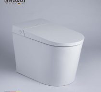 Bồn cầu thông minh Bravat C21295W-3 với nắp điện tử tích hợp
