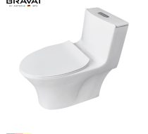 bồn cầu một khối Bravat 92UW-3 thiết kế liền mạch
