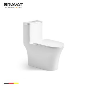 bồn cầu một khối giá rẻ - mẫu bồn cầu một khối không vành Bravat C21400W-3