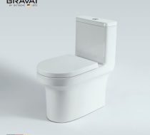 bồn cầu một khối Hà Nội - mẫu bồn cầu một khối tiêu chuẩn Bravat C21273W-3