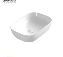 lavabo Hà Nội - mẫu lavabo đặt bàn Bravat C22597W